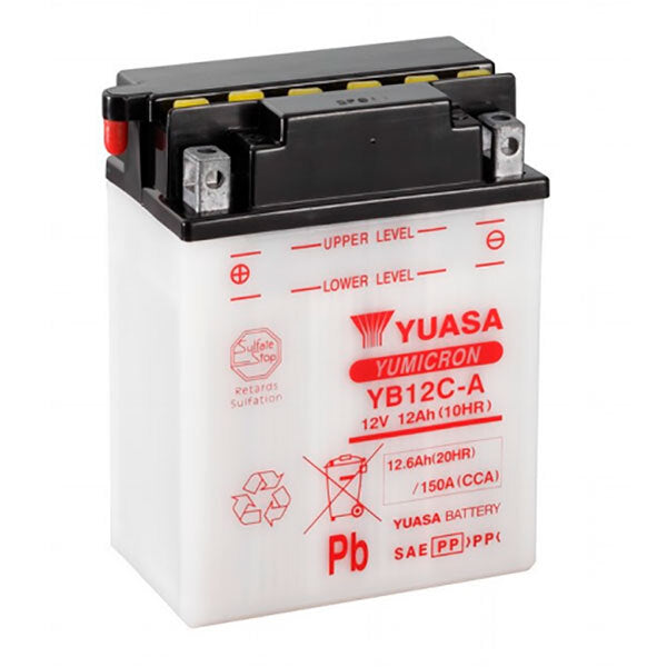BATERIA YUASA YB12C-A (ATV YAMAHA YFM350X)