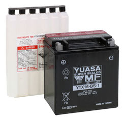 BATERIA YUASA YTX16-BS-1 CP C/ ELECTROLITOS