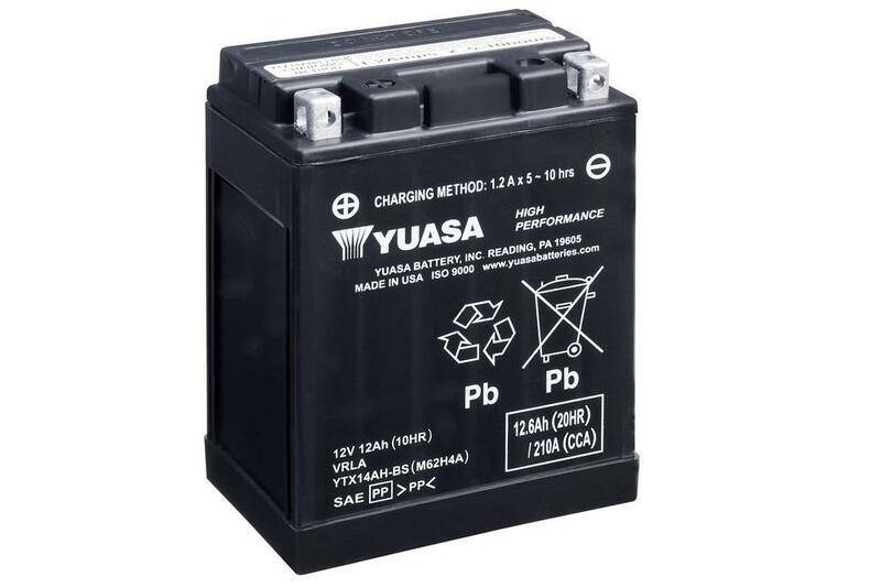 BATERIA YUASA YTX14AH-BS (Polaris/Bomb Rally200) USA