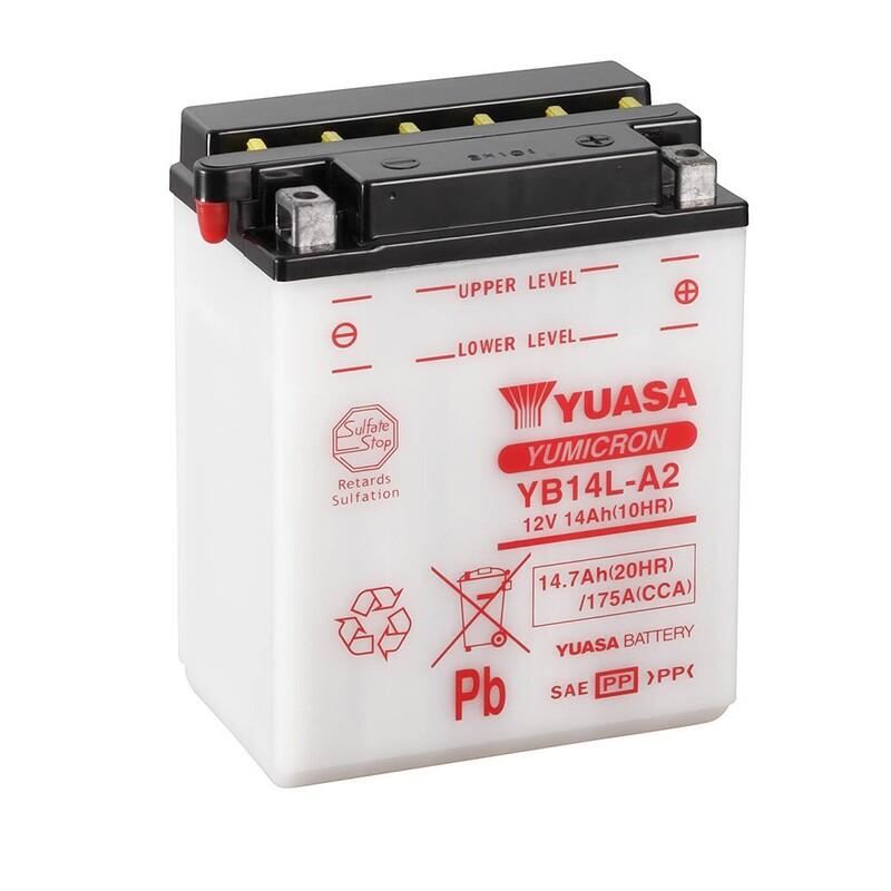 BATERIA YUASA YB14L-A2 CP C/ ELECTROLITOS