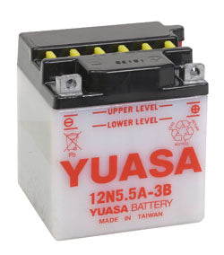 BATERIA YUASA 12N5.5A-3B CP C/ELECTROLITOS