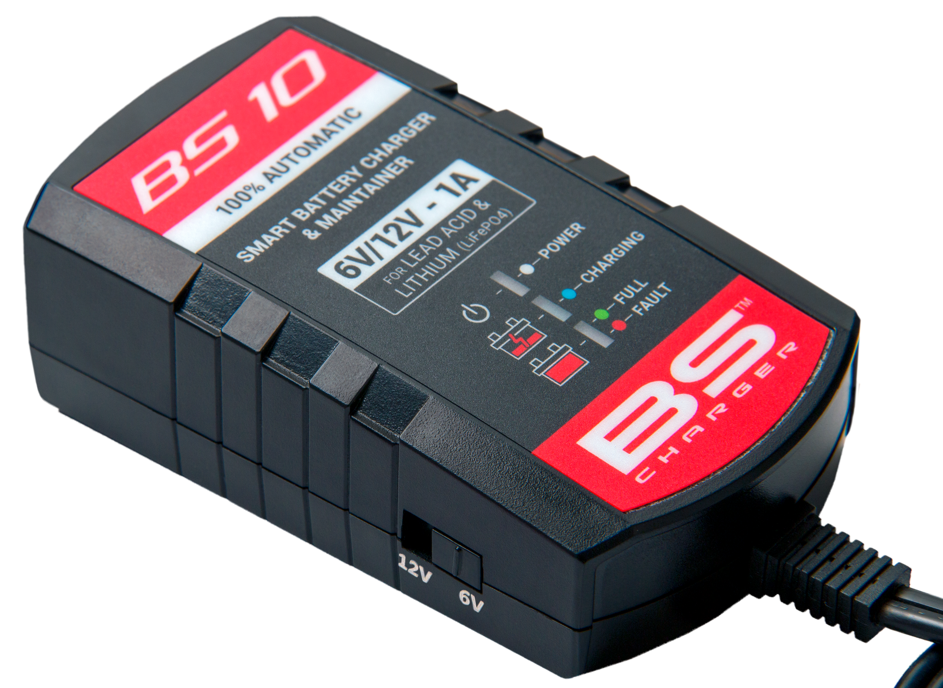 CARREGADOR BATERIAS BS BS10 6V/12V 1000MA-700516