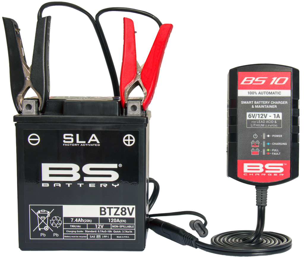 CARREGADOR BATERIAS BS BS10 6V/12V 1000MA-700516