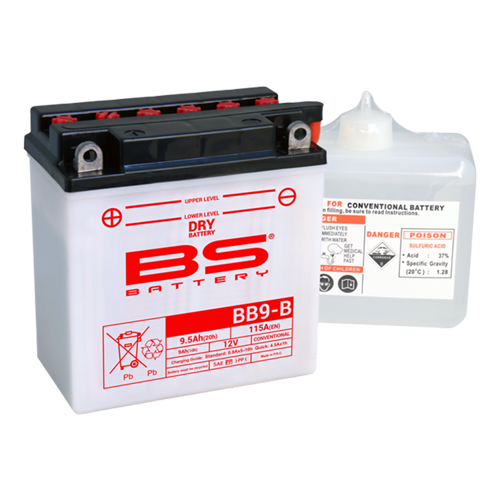 BATERIA BS BB9-B C/ ELECTROLITOS  - 310596