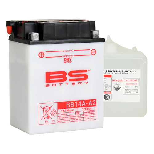 BATERIA BS BB14A-A2 C/ ELECTROLITOS  - 310571