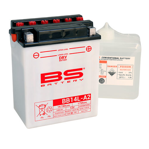 BATERIA BS BB14L-A2 C/ ELECTROLITOS  - 310569