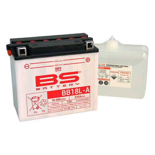 BATERIA BS BB18L-A C/ ELECTROLITOS  - 310586