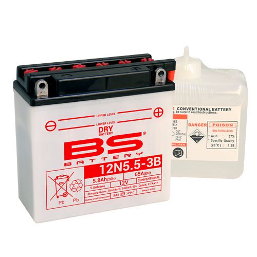BATERIA BS 12N5.5-3B C/ ELECTROLITOS  - 310529