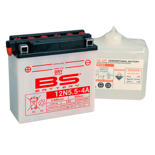 BATERIA BS 12N5.5-4A C/ELECTROLITOS  - 310530