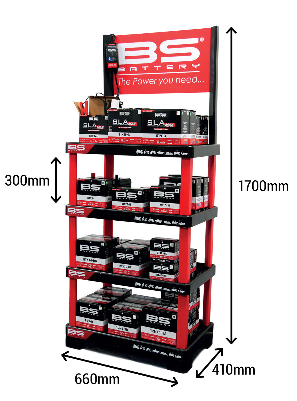 EXPOSITOR DE BATERIAS BS - 900075