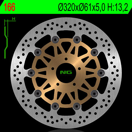 DISCO T NG166 KAWASAKI NINJA ZX-7/9R FRT =169