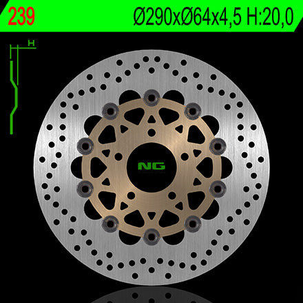 DISCO T NG239 GSX600F/750F/SV650/BAND FRT DRT/ESQ