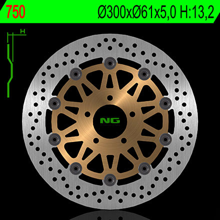 DISCO T NG750 ZX6-R 95/02/ZR-7 FRT