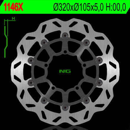 DISCO T NG1146X WAVE APRILIA SVX/MXV 450 FRT