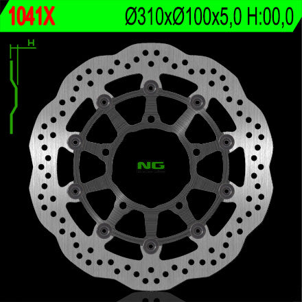 DISCO T NG1041X WAVE SUZUKI GSR600/GSX600/750/1000R FRT