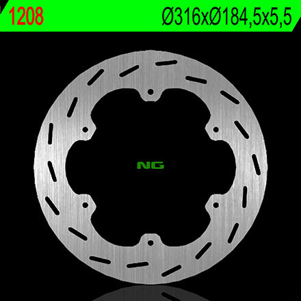 DISCO T NG1208 GL1500 GOLD WING SE 88/99 TRAS D316mm