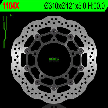 DISCO T NG1104X SUZUKI GSF650, DL650, B-KING, GSX1300R FTE
