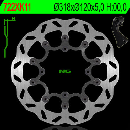KIT DISCO T NG722XK11 OVERSIZE HUSQVARNA TE 450 02/05