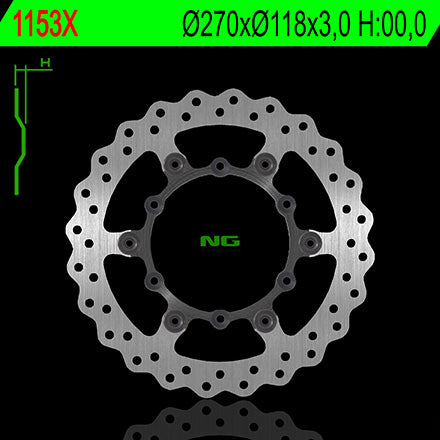 DISCO T NG1153X YAMAHA YZ F/FX/WR 2T/4T 16/17 FRT
