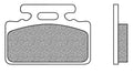 FD0139BE1 PASTILHAS TRAVAO SYM MIO 50 / KYMCO SNIPPER 50