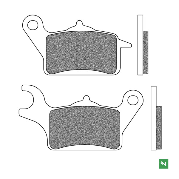 FD0539BE1 PASTILHAS TRAVAO HONDA VISION 110 17/19