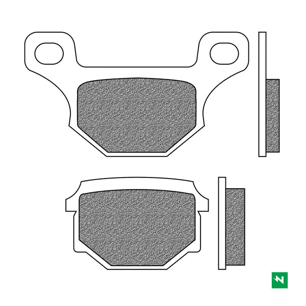 FD0077BT1 PASTILHAS TRAVAO SUZUKI GN125 / QINGQI - QM125-2C/2V*