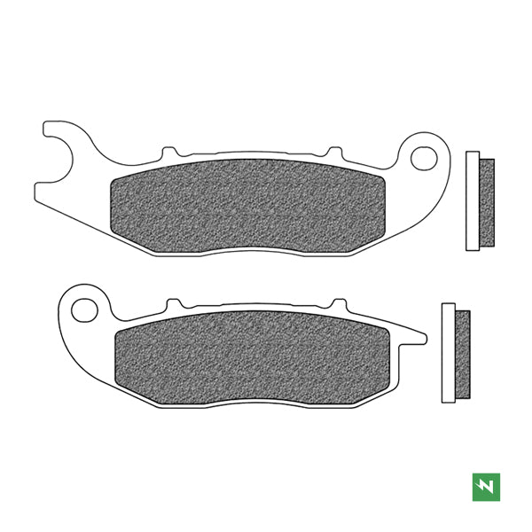 FD0444BE1 PASTILHAS TRAVAO HONDA PCX125/150 20, CRF300L 21, CRE125RR 11+