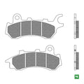 FD0576BT1 PASTILHAS TRAVAO HONDA CB125F 17/22 FRENTE
