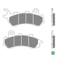 FD0577BE1 PASTILHAS TRAVAO HONDA PCX125/150 18/20 SH125 21/22 ZOOMER 110 19/20 FRENTE