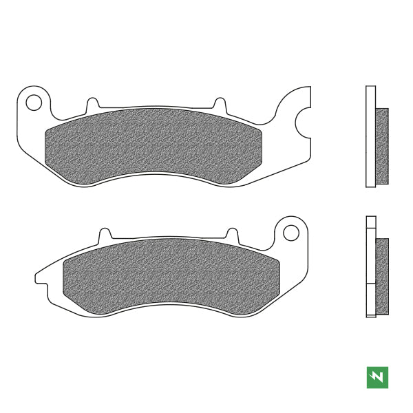 FD0585BE1 PASTILHAS TRAVAO BENELLI TNT 125 18/22 TNT 135 18/19
