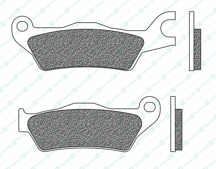 FD0551TS1 PASTILHAS TRAVAO SUZUKI GSX125 R/S 17/21