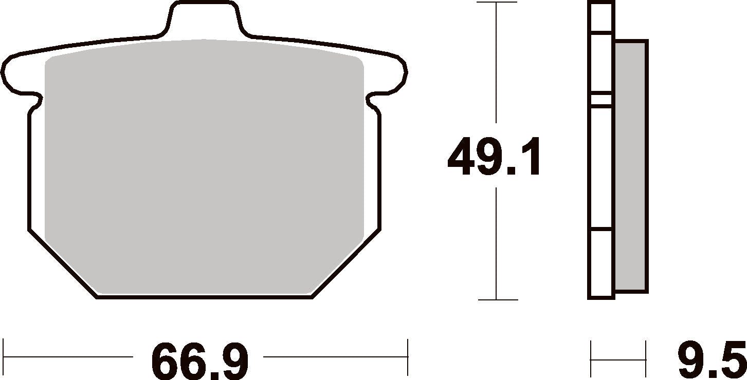 517HF PASTILHAS TRAVAO SBS HONDA CB400/750/900/GL1000