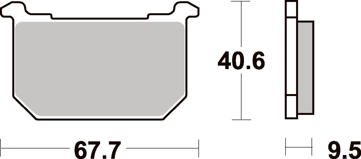 540HF PASTILHAS TRAVAO SBS KAWASAKI GPZ1100/Z550/750