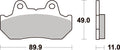 542HF PASTILHAS TRAVAO SBS HONDA CBR600/TRANSALP/VFR700 =VD123/FD0054BT1