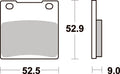 556LS PASTILHAS TRAVAO SBS SUZUKI GS500E/GSXR600/ZX7/12R/ZZR1100=VD327/2 / FD0060BT1/556HF