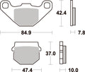 548HF PASTILHAS TRAVAO SBS KMX125/RM80/PEUGEOT SPEEDFIGHT=VD342/2 / FD085BE1/544HF/544SI/544RSI