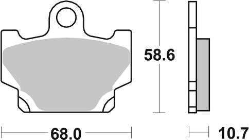 550HF PASTILHAS TRAVAO SBS RZ50LC/XV250/XT600