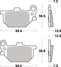 545HF PASTILHAS TRAVAO SBS XJ650/XV750/XS750