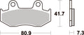 558HF PASTILHAS TRAVAO SBS SH125/XRR350/XL600R BENELLI TNT 125 =VD134