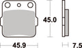 592SI PASTILHAS TRAVAO SBS TRX400EX/BLASTER/RAPTOR350/660 =VD127/2 / 592RSI