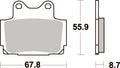 570LS PASTILHAS TRAVAO SBS FZS600/XJ600
