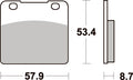 577LS PASTILHAS TRAVAO SBS GSX1100/VL1500