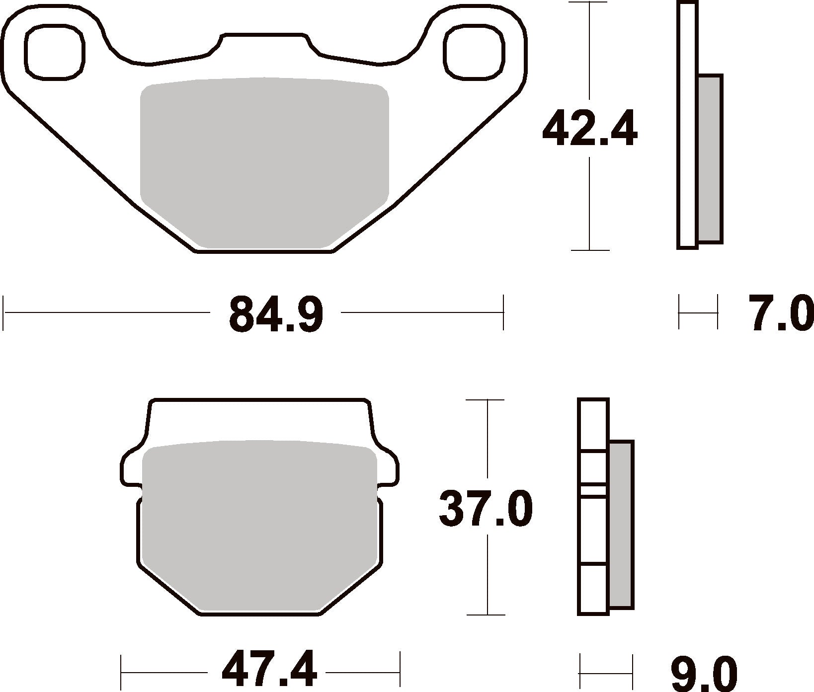 544RSI PASTILHAS TRAVAO SBS RM80=VD342/2 /FD085BE1/544HF/544SI/548HF