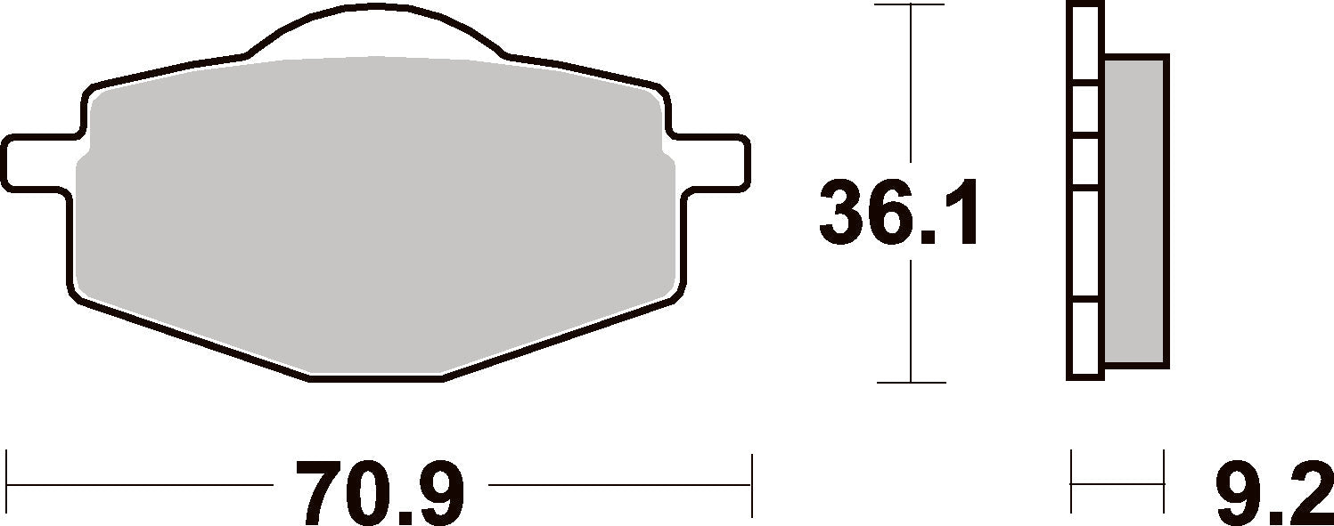 575LS PASTILHAS TRAVAO SBS XT600/XTZ660