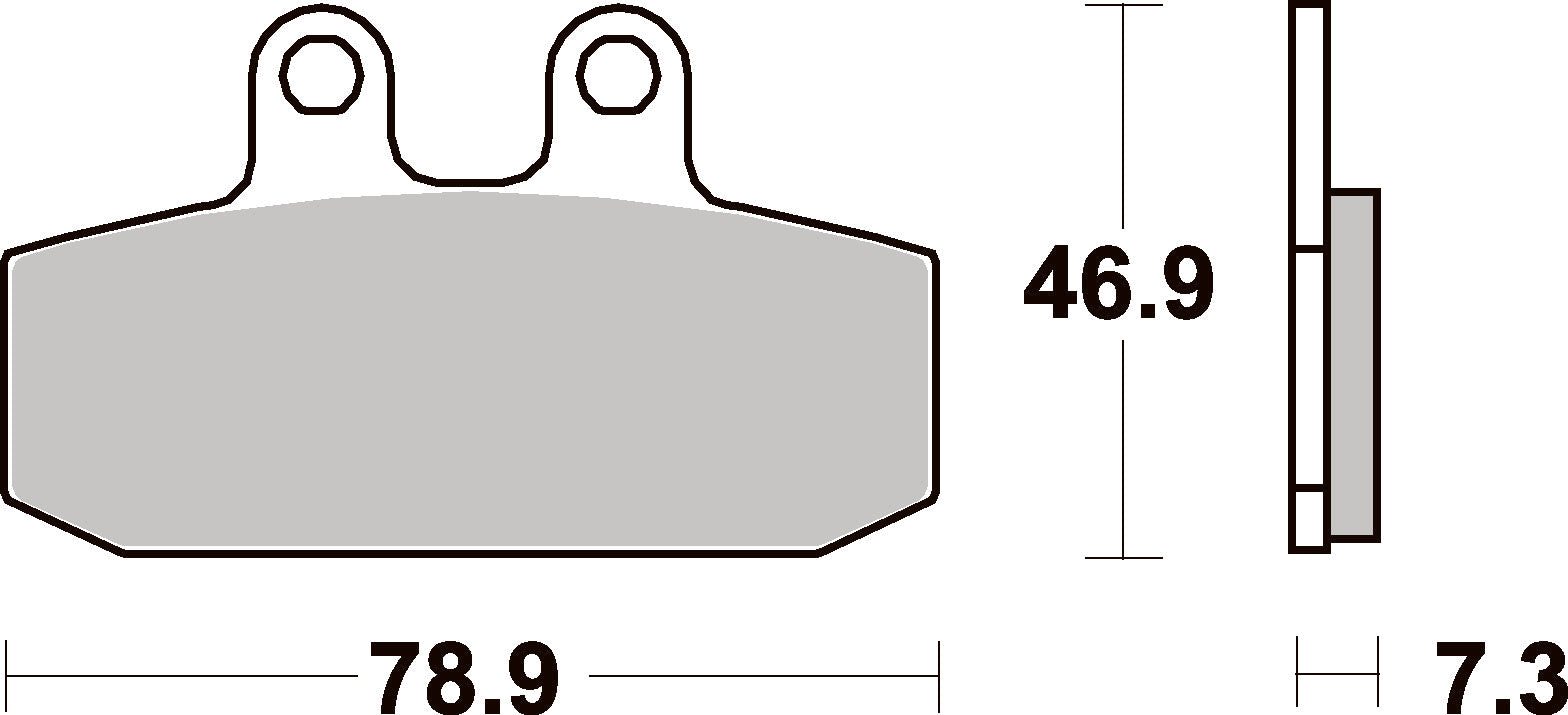 588HF PASTILHAS TRAVAO SBS CRM125/NSR125/APRILIA/GILERA=VD152/FD0091BA