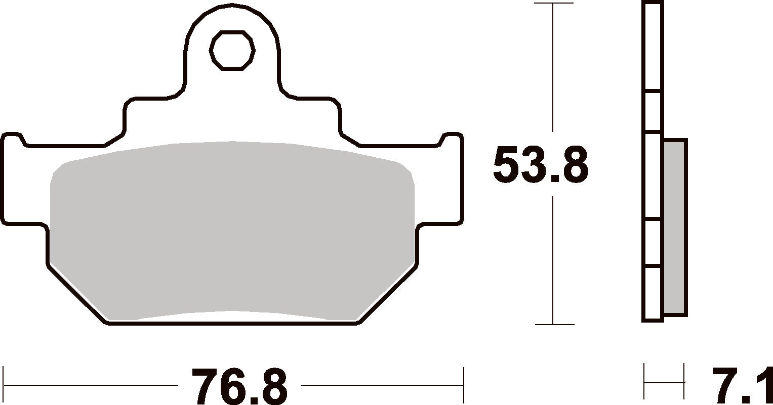 581HF PASTILHAS TRAVAO SBS MARAUDER 125/250/DR600