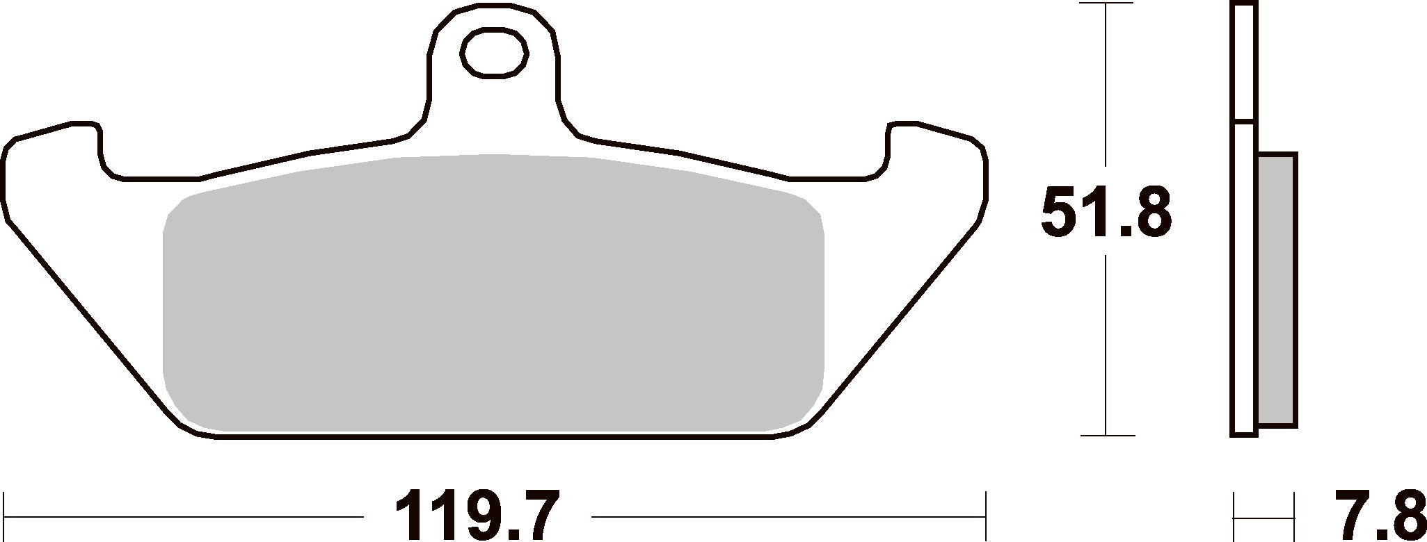 594HF PASTILHAS TRAVAO SBS APRILIA/CAGIVA/DUCATI