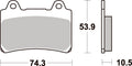 590HS PASTILHAS TRAVAO SBS TDM850/FZ750 =VD242JL/FD0104BRC