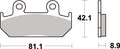 593HS PASTILHAS TRAVAO SBS CBR600F/XRV750