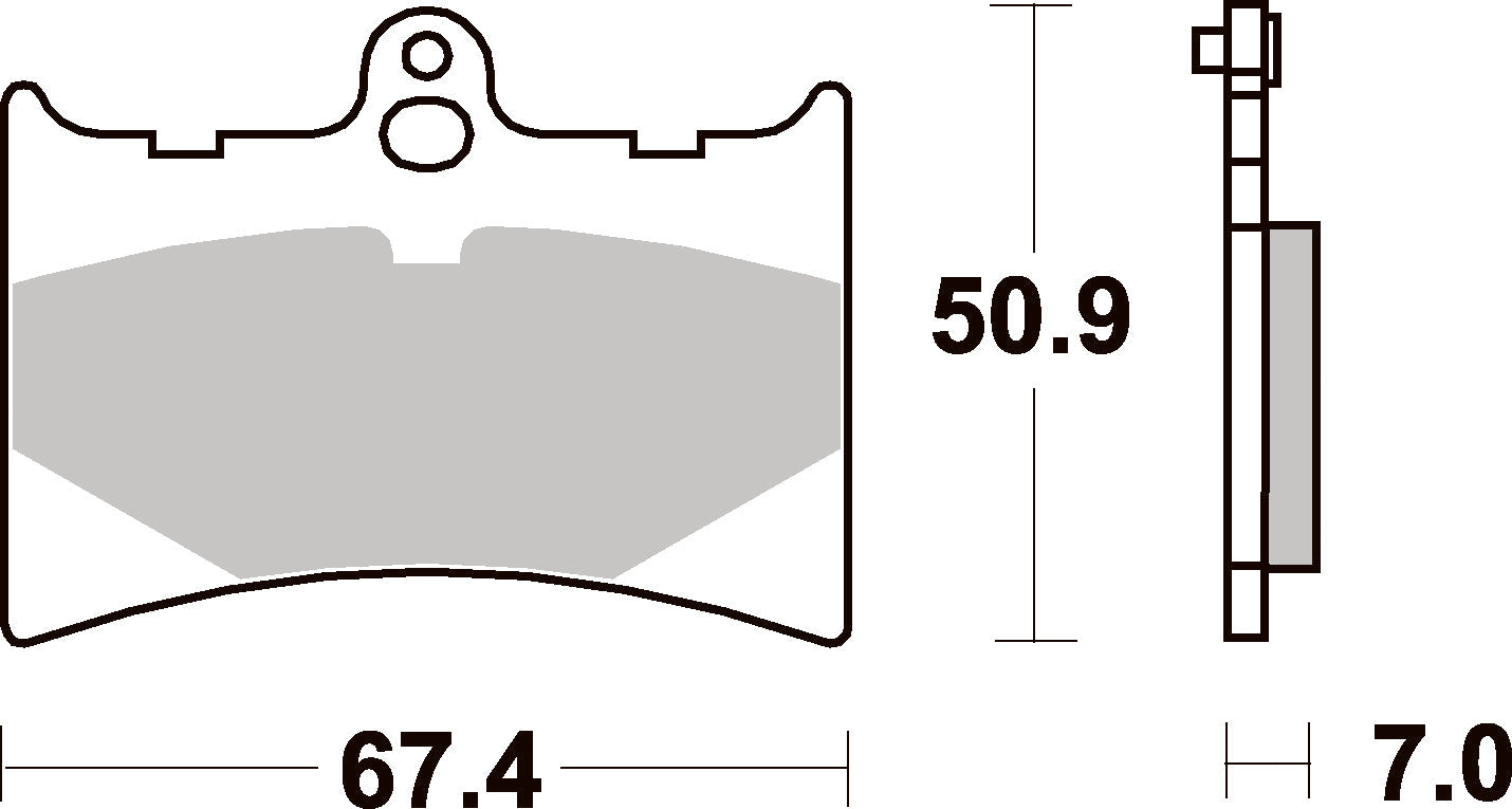 601HF PASTILHAS TRAVAO SBS AF1-125/RS125/KTM